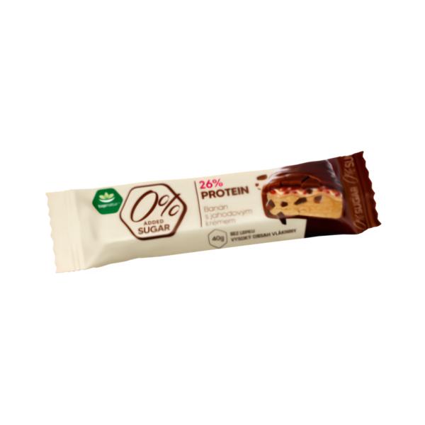 Topnatur Protein tyčinka - Banán s jahodovým krémem