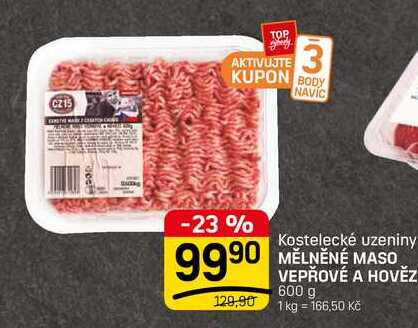 MĚLNĚNÉ MASO VEPŘOVÉ A HOVĚZÍ 600 g
