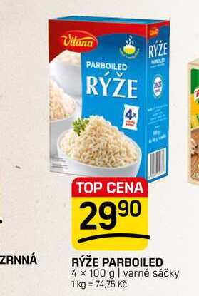 RÝŽE PARBOILED 4 x 100 g varné sáčky