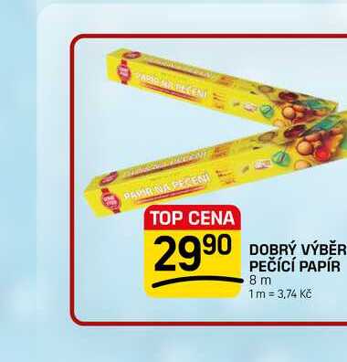 DOBRÝ VÝBĚR PEČÍCÍ PAPÍR 8 m
