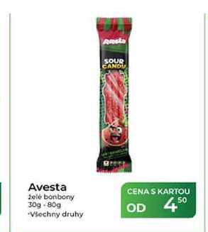 Avesta želé bonbony 30g-80g