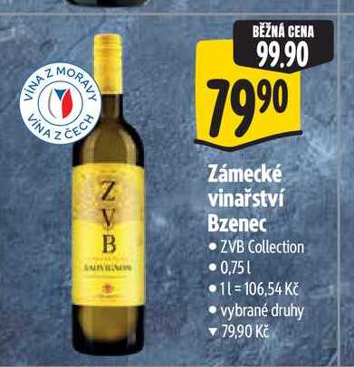 Zámecké vinařství Bzenec 0,75 l