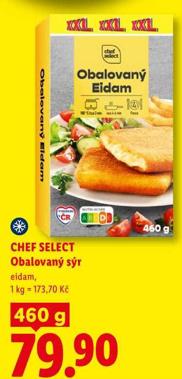 CHEF SELECT Obalovaný sýr, 1 kg