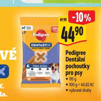 Pedigree Dentální pochoutky pro psy 110 g