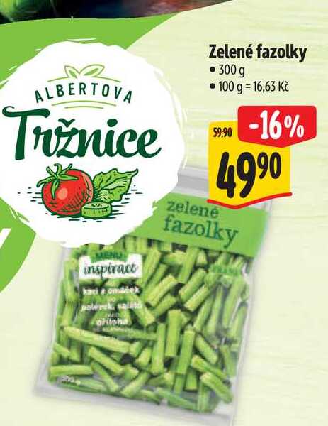 Zelené fazolky 300 g