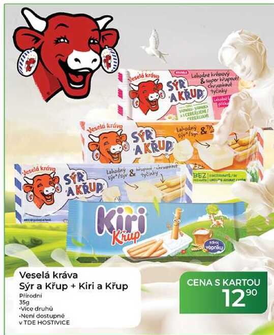 Veselá kráva Sýr a Křup + Kiri a křup Přírodní 35g
