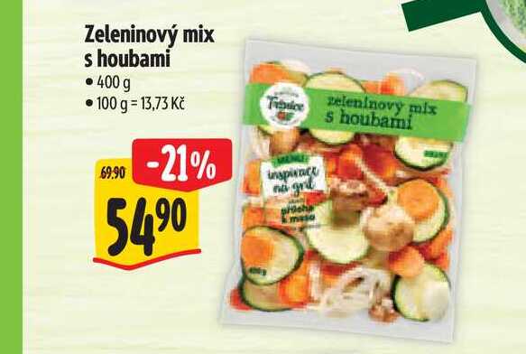 Zeleninový mix s houbami 400 g