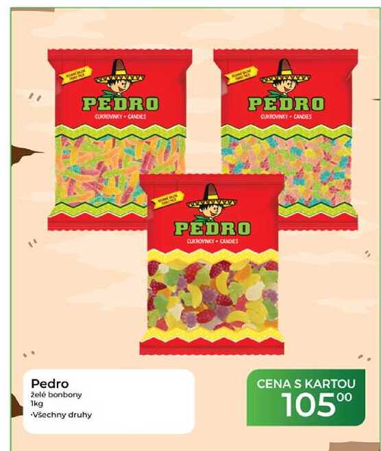 Pedro želé bonbony 1kg