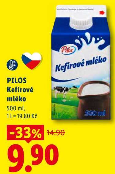PILOS Kefírové mléko, 500 ml