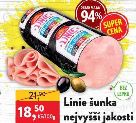 Linie šunka nejvyšší jakosti 100g
