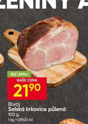 Bivoj Selská krkovice půlená 100 g