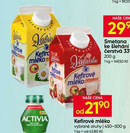 Mlékárna Valašské Meziříčí Kefírové mléko 500g