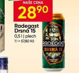 Radegast Drsná 15 0,5l plech 