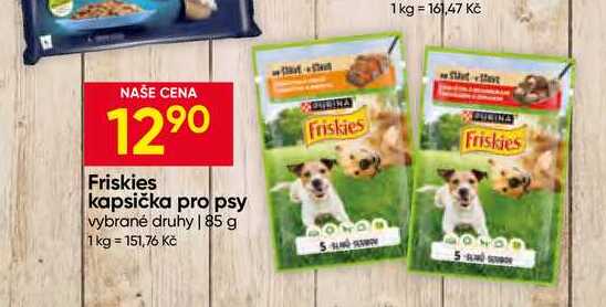Friskies kapsička pro psy vybrané druhy 85 g