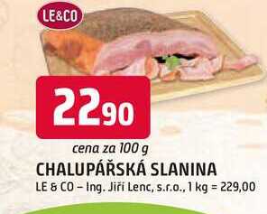 CHALUPÁŘSKÁ SLANINA 100g