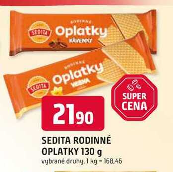 SEDITA RODINNÉ OPLATKY 130 g
