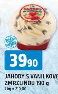 JAHODY S VANILKOVO ZMRZLINOU 190 g