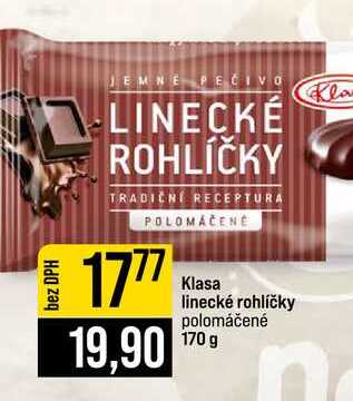 Klasa linecké rohlíčky polomáčené 170 g