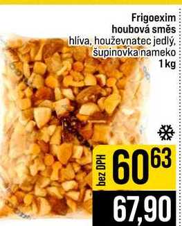 Frigoexim houbová směs hlíva, houževnatec jedlý, šupinovka nameko 1kg