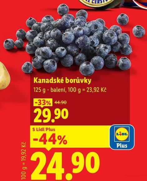 Kanadské borůvky, 125 g