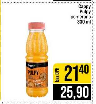 Cappy Pulpy pomeranč 330 ml