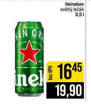 Heineken světlý ležák 0,5l