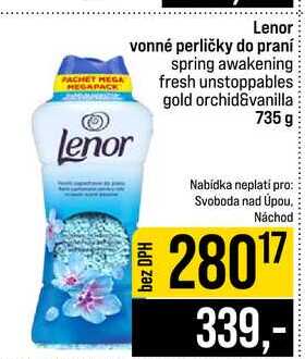 Lenor Lenor vonné perličky do praní spring awakening fresh unstoppables gold orchid&vanilla 735 g