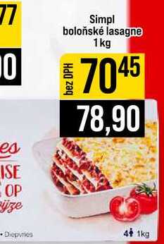 Simpl boloňské lasagne 1kg
