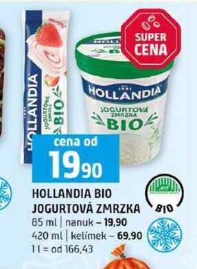 HOLLANDIA BIO JOGURTOVÁ ZMRZKA 85 ml
