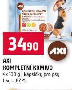 AXI KOMPLETNÍ KRMIVO 4x 100 g kapsičky pro psy