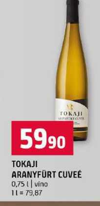 TOKAJI ARANYFÜRT CUVEÉ 0,75l vino