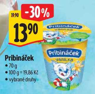 Pribináček, 70 g