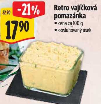 Retro vajíčková pomazánka, cena za 100 g