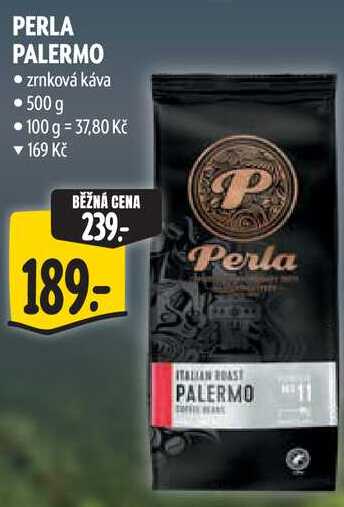 PERLA PALERMO zrnková káva, 500 g
