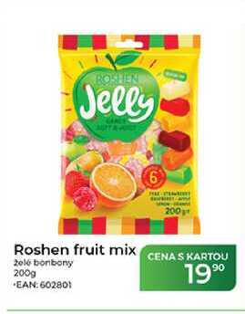 Roshen fruit mix želé bonbony 200g