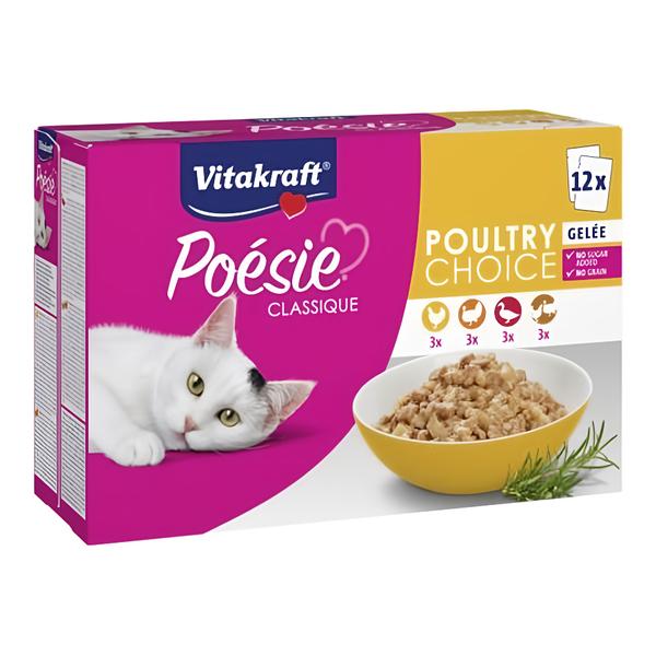 Vitakraft Poésie Classique Gelée drůbeží pro kočky 12x85g