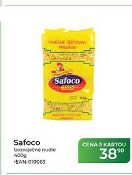 Safoco bezvaječné nudle 400g