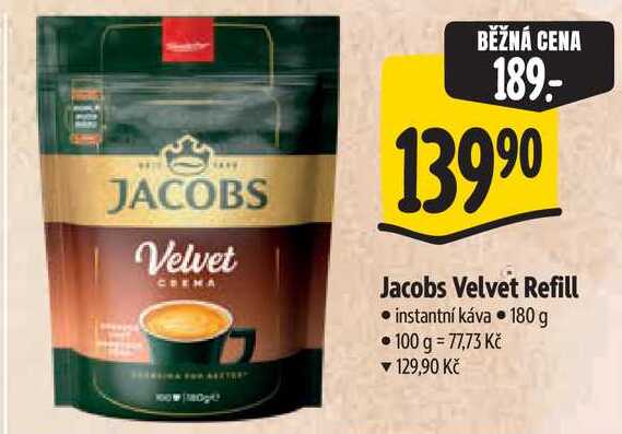 Jacobs Velvet Refill, 180 g