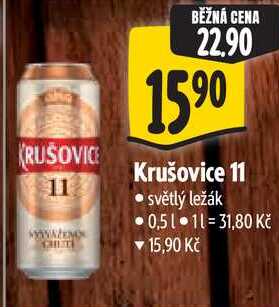 Krušovice 11, 0,5 l