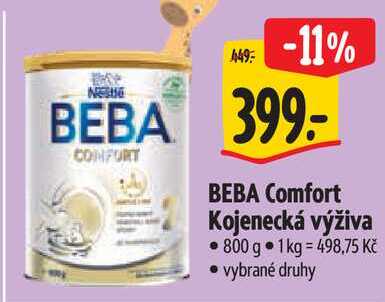 BEBA Comfort Kojenecká výživa, 800 g