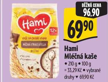 Hami Mléčná kaše, 210 g