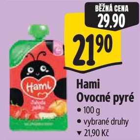 Hami Ovocné pyré, 100 g