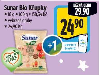 Sunar Bio Křupky, 18 g