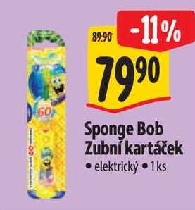 Sponge Bob Zubní kartáček elektrický