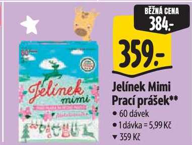 Jelínek Mimi Prací prášek, 60 dávek