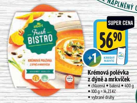 Krémová polévka z dýně a mrkviček, 400 g