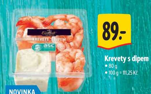 Krevety s dipem, 80 g