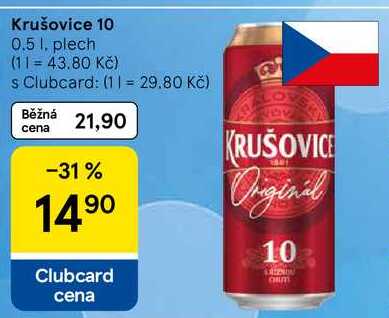 Krušovice 10, 0.5 l