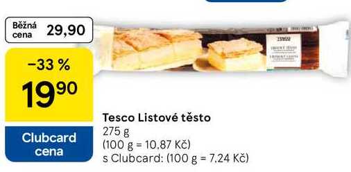 Tesco Listové těsto, 275 g