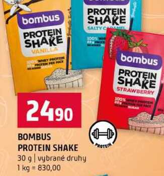 BOMBUS PROTEIN SHAKE 30 g vybrané druhy